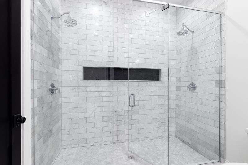 Elegant Shower with Frameless Glass